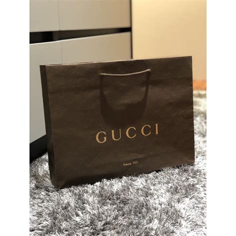 authentic gucci paper retail shopping bag|gucci paper bag for sale.